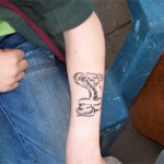 Kinder Airbrush Schlangen Tattoo