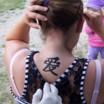 Auch die Eltern waren begeistert von den Airbrush Tattoos