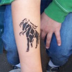 Airbrush Tattoo Pferdchen machten das Rennen