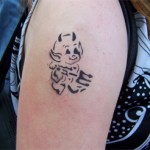 Eltern und Kinder Tattoos mit Airbrush