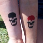 Totenkopf Airbrush Kinder Tattoo