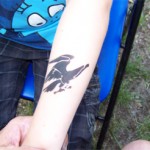 Adler als Airbrush Tattoo