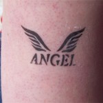 Airbrush Angel Tattoo