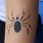 Airbrush Spinnen Tattoo