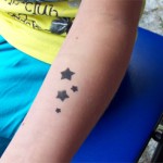 Airbrush Sternen Tattoo in Nauen