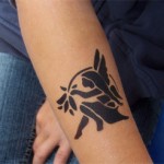 Airbrush Tattoo als Elfe