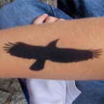 Airbrush Vogel Tattoo