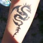 Drachen Airbrush Tattoo