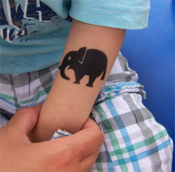 Elefanten Airbrush Tattoo