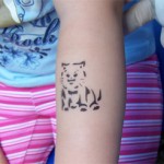 Kaetzchen als Airbrush Tattoo