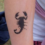 Kinder Airbrush Scorpion Tattoos