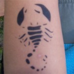 Kinder Airbrush Tattoo Scorpion