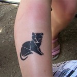 Kinder Tattoo Katze