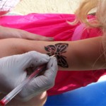 Kinder Tattoo Schmetterling