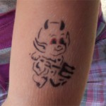 Kinder Teufelchen Tattoo