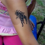 Pferd als Airbrush Tattoo