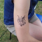 Schmetterling Aibrush Tattoo