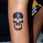 Totenkopf als Tattoo