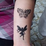 Zwei Airbrush Tattoos