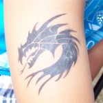 Airbrush Drachen Spass Tattoo