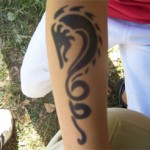 Airbrush Seepferdchen Tattoo