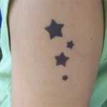 Airbrush Sterne Tattoo
