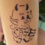 Airbrush Teufel Tattoo