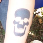 Airbrush Totenkopf Tattoo