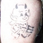 Airbrush big Teufel Tattoo