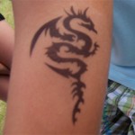 Airbrush Tattoo Drachen in Zabeltitz