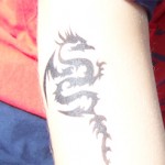 Drachen Airbrush Tattoo in Zabeltitz