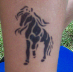 Pferde Airbrush Tattoo in Zabeltitz