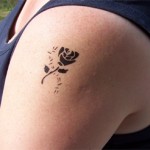 Rose als Tattoo in Zabeltitz
