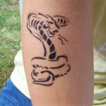 Schlange als Airbrush Tattoos in Zabeltitz