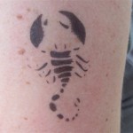 Scorpion Airbrush Tattoo in Zabeltitz