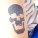 Totenkopf mit Airbrush