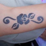 Blumen Airbrush Tattoo