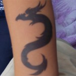 Drachen Airbrush Tattoo