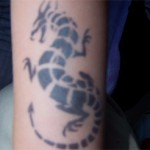 Drachen als Airbrush Tattoo