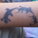 Gecko Airbrush Tattoo