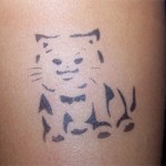 Katze als Tattoo