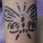 Schmetterling Airbrush Tattoo