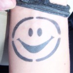 Smile als Airbrush Tattoo