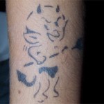 Teufel klein Airbrush Tattoo