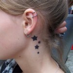 Schick oder? Sterne am Hals als Airbrush Tattoo